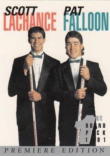 #32 Scott Lachance / Pat Falloon - 1991 Arena Draft Picks Hockey
