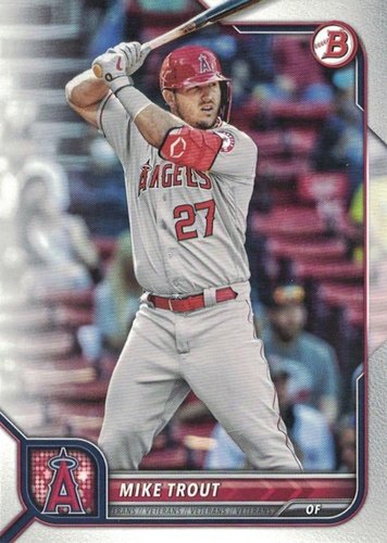#32 Mike Trout - Los Angeles Angels - 2022 Bowman Baseball