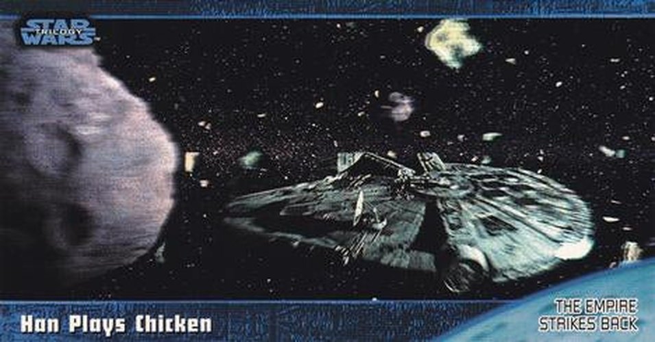 #32 Han Plays Chicken - 1997 Topps Widevision Star Wars Trilogy