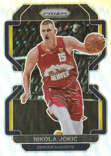 #32 Nikola Jokic - Denver Nuggets - 2021-22 Panini Prizm - Silver Basketball