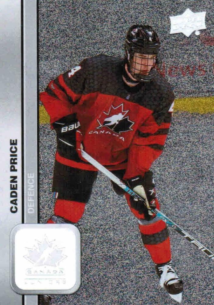 #32 Caden Price - Canada - 2023 Upper Deck Team Canada Juniors - Patterned Foilboard Hockey