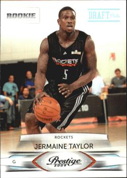 #182 Jermaine Taylor - Houston Rockets - 2009-10 Panini Prestige - Draft Picks Light Blue Basketball