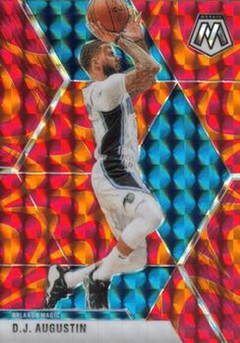 #32 D.J. Augustin - Orlando Magic - 2019-20 Panini Mosaic - Reactive Orange Basketball