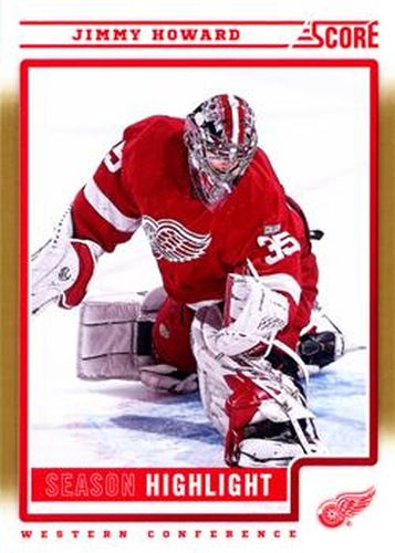 #32 Jimmy Howard - Detroit Red Wings - 2012-13 Score - Gold Rush Hockey