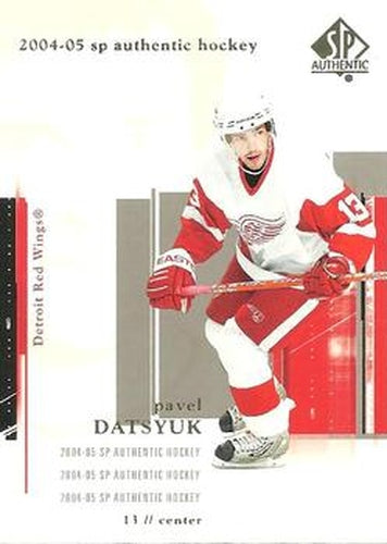 #32 Pavel Datsyuk - Detroit Red Wings - 2004-05 SP Authentic Hockey