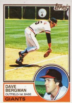 #32 Dave Bergman - San Francisco Giants - 1983 Topps Baseball