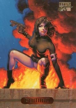 #32 Domino - 1994 Fleer Marvel Masterpieces Hildebrandt Brothers