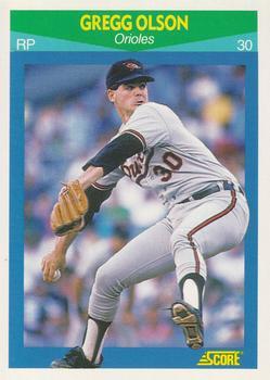 #32 Gregg Olson - Baltimore Orioles - 1990 Score Rising Stars Baseball