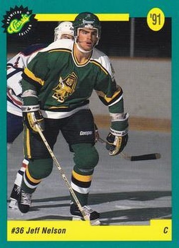 #32 Jeff Nelson - Washington Capitals - 1991 Classic Draft Picks Hockey