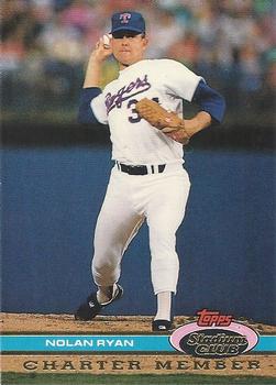 #NNO32a Nolan Ryan - Texas Rangers - 1991 Stadium Club Charter Member