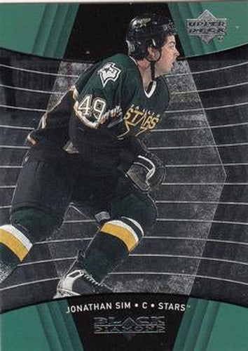 #32 Jonathan Sim - Dallas Stars - 1999-00 Upper Deck Black Diamond Hockey