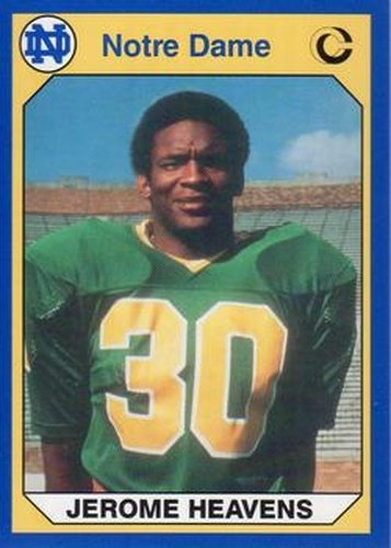 #32 Jerome Heavens - Notre Dame Fighting Irish - 1990 Collegiate Collection Notre Dame Football