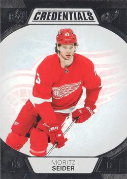 #32 Moritz Seider - Detroit Red Wings - 2022-23 Upper Deck Credentials Hockey