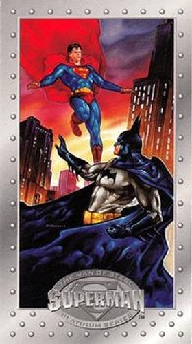 #32 Superman / Batman - 1994 SkyBox Superman Man of Steel Platinum Series