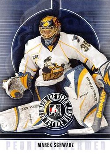 #32 Marek Schwarz - Peoria Rivermen - 2008-09 In The Game Between The Pipes Hockey