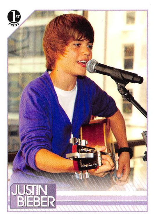 #32 While in New York City appearing at the Ninten - 2010 Panini Justin Bieber