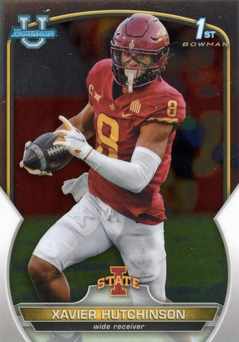 #32 Xavier Hutchinson - Iowa State Cyclones - 2022 Bowman Chrome University Football
