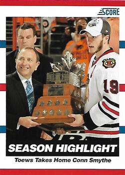 #32 Jonathan Toews - Chicago Blackhawks - 2010-11 Score Hockey