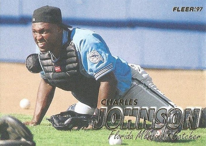 #330 Charles Johnson - Florida Marlins - 1997 Fleer Baseball