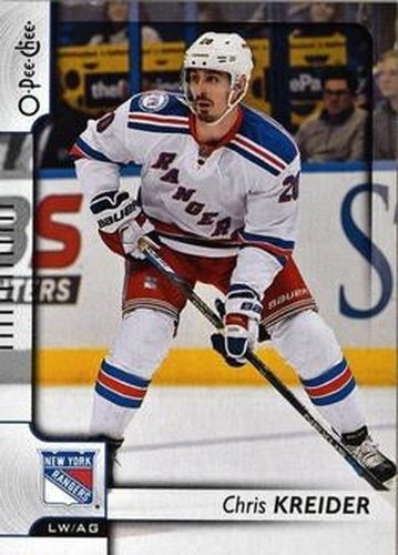 #330 Chris Kreider - New York Rangers - 2017-18 O-Pee-Chee Hockey