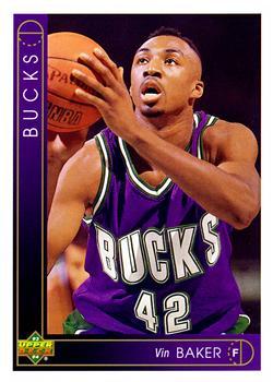#330 Vin Baker - Milwaukee Bucks - 1993-94 Upper Deck Basketball