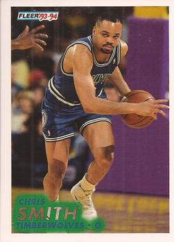 #330 Chris Smith - Minnesota Timberwolves - 1993-94 Fleer Basketball
