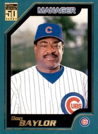 #330 Don Baylor - Chicago Cubs - 2001 Topps Baseball