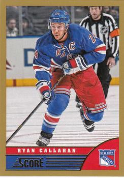 #330 Ryan Callahan - New York Rangers - 2013-14 Score - Gold Hockey
