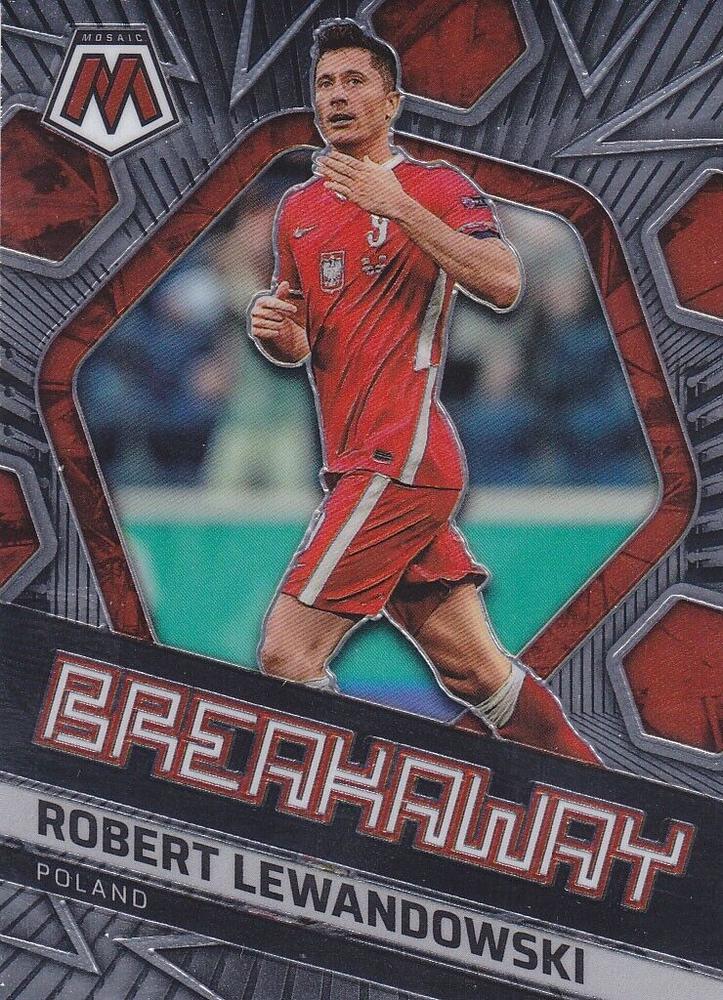 #4 Robert Lewandowski - Poland - 2021-22 Panini Mosaic Road to FIFA World Cup - Breakaway Soccer