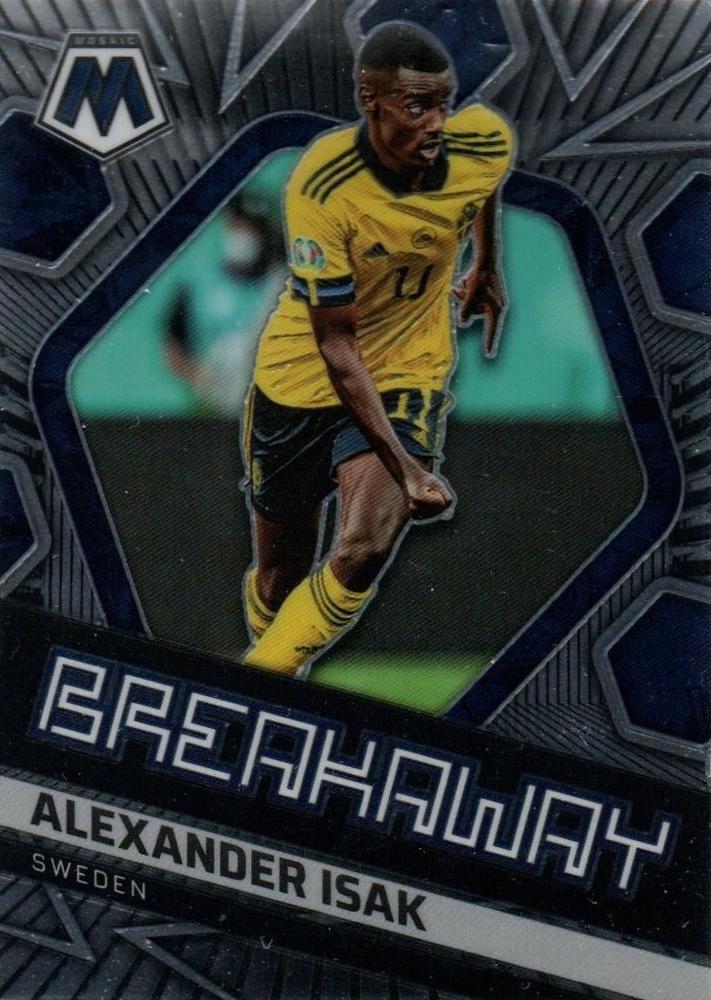#15 Alexander Isak - Sweden - 2021-22 Panini Mosaic Road to FIFA World Cup - Breakaway Soccer