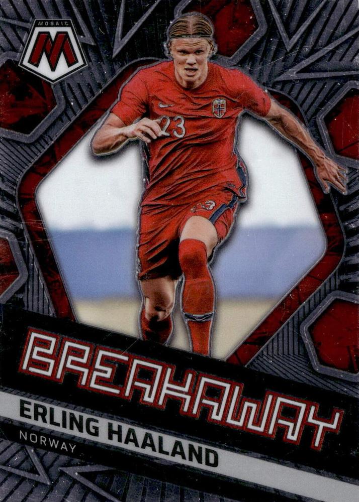 #29 Erling Haaland - Norway - 2021-22 Panini Mosaic Road to FIFA World Cup - Breakaway Soccer