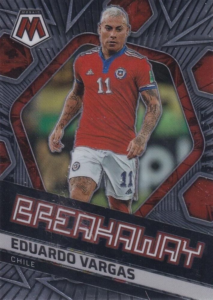 #30 Eduardo Vargas - Chile - 2021-22 Panini Mosaic Road to FIFA World Cup - Breakaway Soccer
