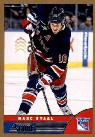 #331 Marc Staal - New York Rangers - 2013-14 Score - Gold Hockey