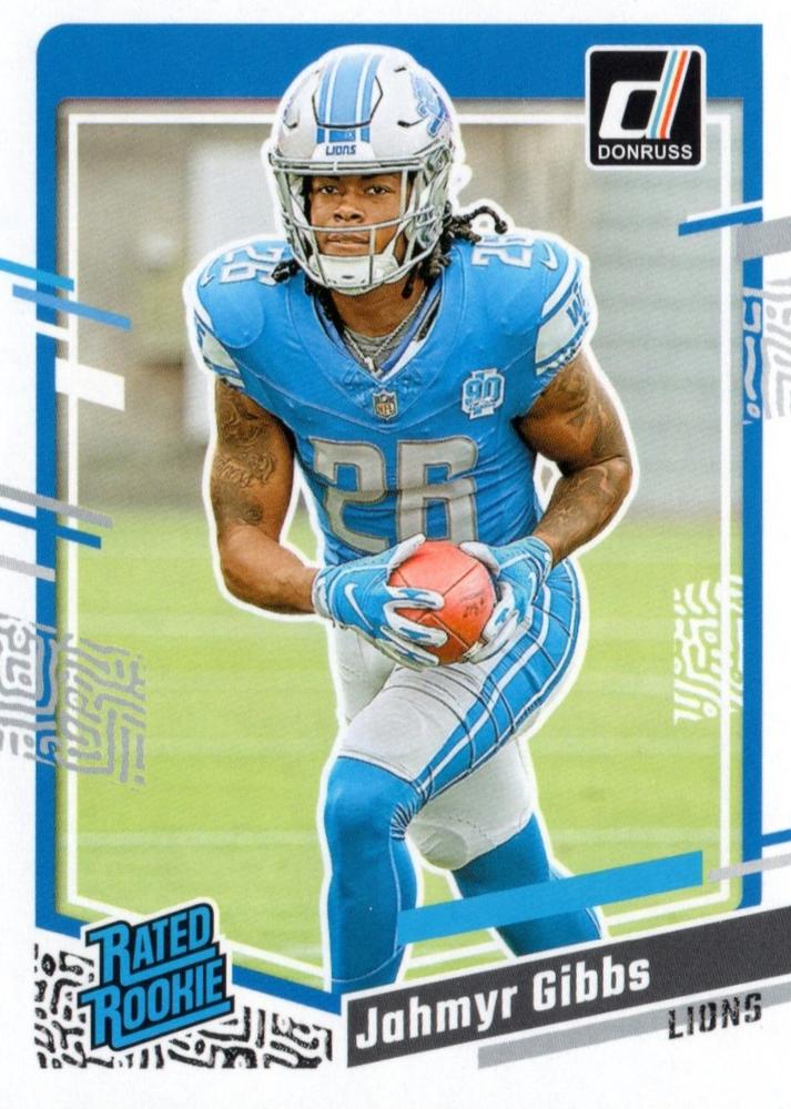 #331 Jahmyr Gibbs - Detroit Lions - 2023 Donruss Football