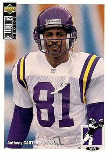 #332 Anthony Carter - Minnesota Vikings - 1994 Collector's Choice Football