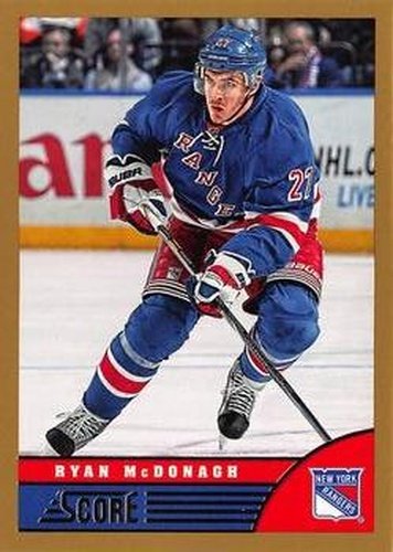 #332 Ryan McDonagh - New York Rangers - 2013-14 Score - Gold Hockey