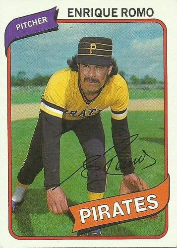 #332 Enrique Romo - Pittsburgh Pirates - 1980 Topps Baseball