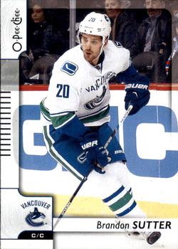 #332 Brandon Sutter - Vancouver Canucks - 2017-18 O-Pee-Chee Hockey