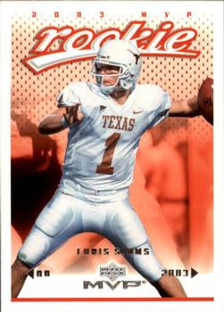 #332 Chris Simms - Tampa Bay Buccaneers - 2003 Upper Deck MVP Football