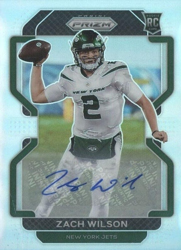 #332 Zach Wilson - New York Jets - 2021 Panini Prizm - Silver Football