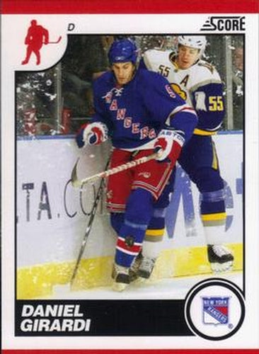 #332 Daniel Girardi - New York Rangers - 2010-11 Score Hockey