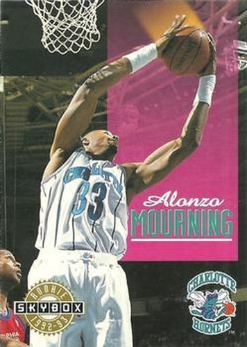 #332 Alonzo Mourning - Charlotte Hornets - 1992-93 SkyBox Basketball