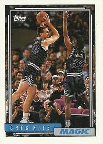 #332 Greg Kite - Orlando Magic - 1992-93 Topps Basketball