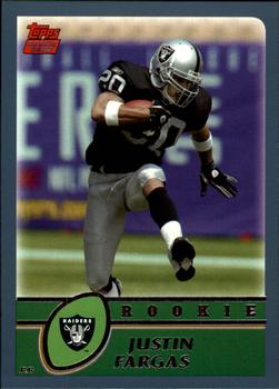 #332 Justin Fargas - Oakland Raiders - 2003 Topps Football