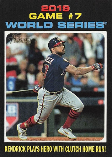 #333 Kendrick Plays Hero With Clutch Home Run! - Washington Nationals - 2020 Topps Heritage Baseball