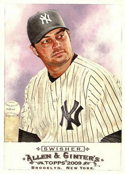 #333 Nick Swisher - New York Yankees - 2009 Topps Allen & Ginter Baseball
