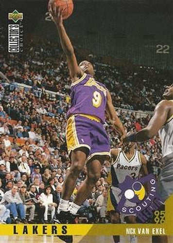 #333 Nick Van Exel - Los Angeles Lakers - 1995-96 Collector's Choice Basketball