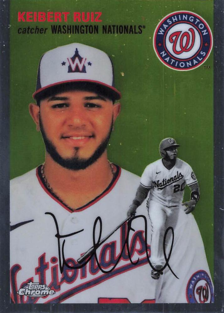 #333 Keibert Ruiz - Washington Nationals - 2023 Topps Chrome Platinum Anniversary Baseball