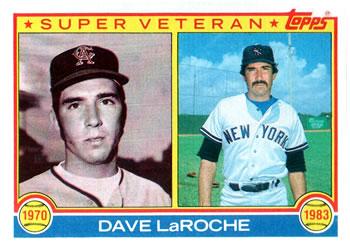 #334 Dave LaRoche - California Angels / New York Yankees - 1983 Topps Baseball