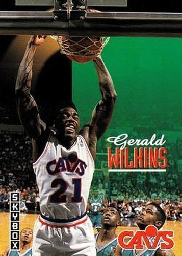 #334 Gerald Wilkins - Cleveland Cavaliers - 1992-93 SkyBox Basketball